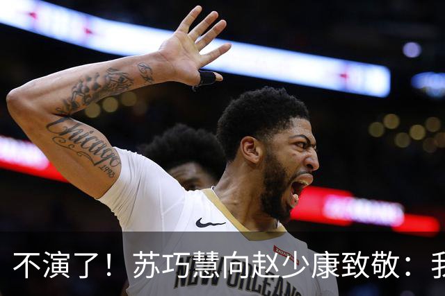 不演了！苏巧慧向赵少康致敬：我是最新的时代、最好的选择