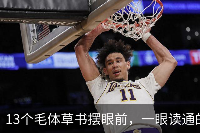 13个毛体草书摆眼前，一眼读通的人，书法眼光差不了。什么样的字才是好书法？